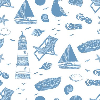 Sea pattern clipart