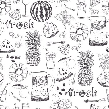 Summer freshness background clipart