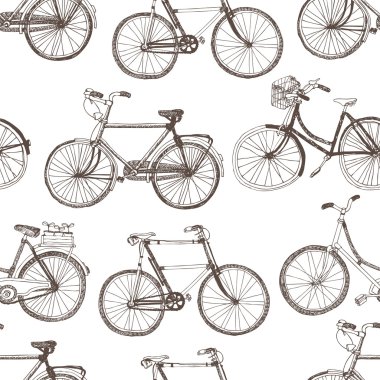 Vintage bicycle background clipart