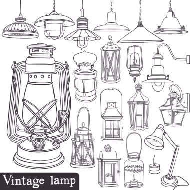 Vintage lamp set