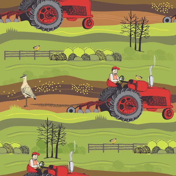 Jordbrukets bakgrund — Stock vektor