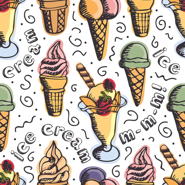 Patrón de helado — Archivo Imágenes Vectoriales