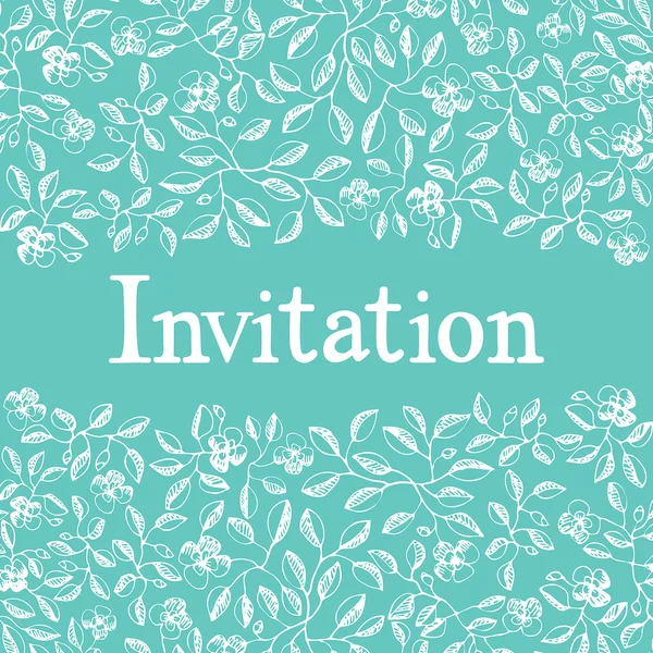 Tarjeta de diseño de invitación — Vector de stock