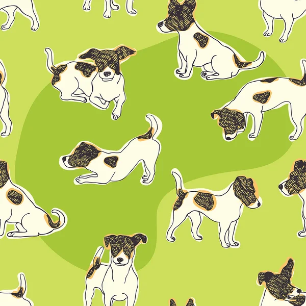 Fondo Jack Russell Terrier — Archivo Imágenes Vectoriales