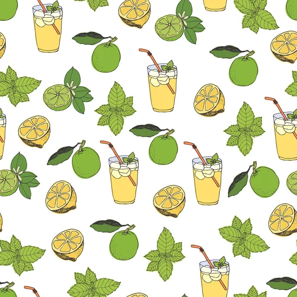 柠檬水模式 — 图库矢量图片