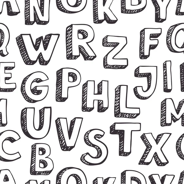 Буквы шаблонов — стоковый вектор