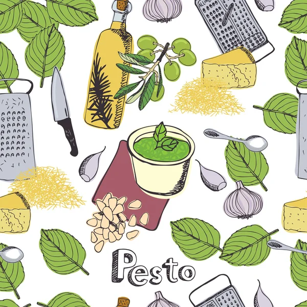 Pesto achtergrond — Stockvector