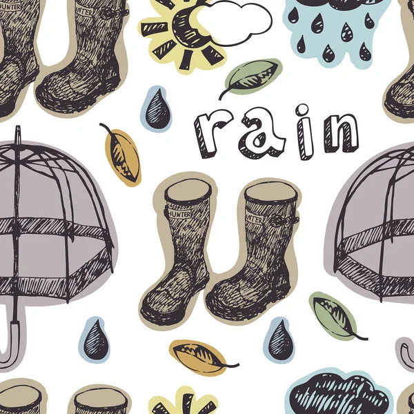Motif de pluie — Image vectorielle