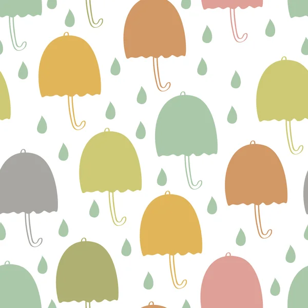 Regenschirme nahtloser Hintergrund — Stockvektor