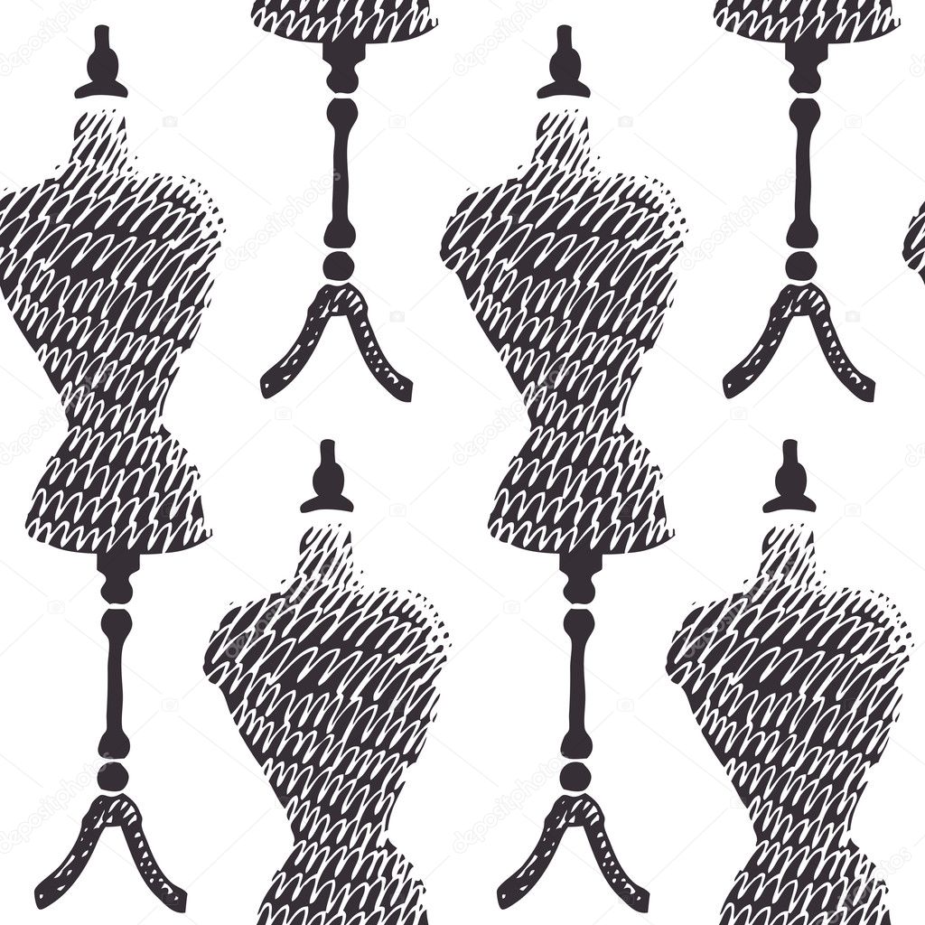 Sewing mannequin background