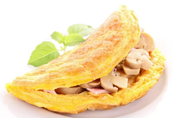 Leckeres Omelett mit Pilzen — Stockfoto