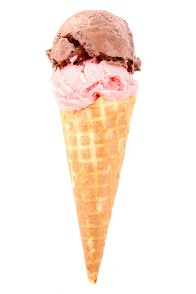 Ice cream in cone Royalty Free Stock Images