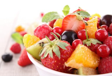Isolated fruit salad clipart