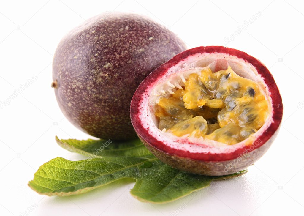 Isolated passion fruit