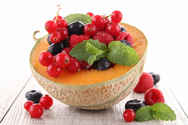 멜론과 딸기 과일 — 스톡 사진