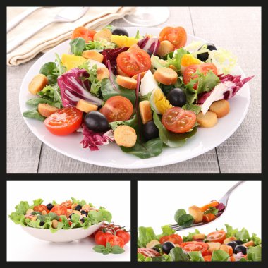 Mixed salad clipart