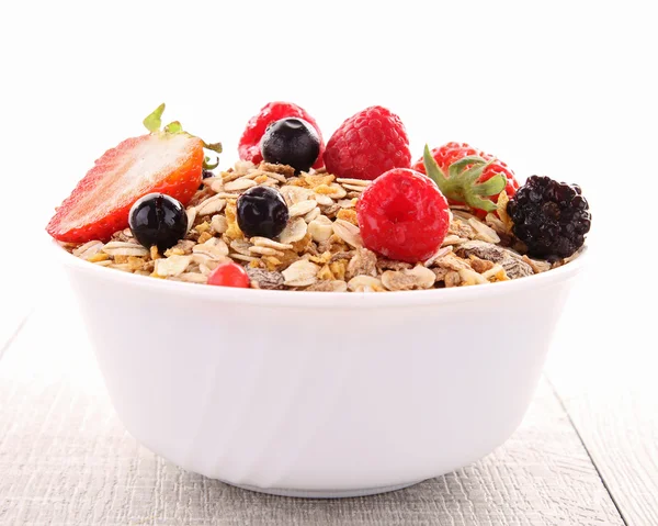 Cereals with berry fruit — Stock Photo, Image