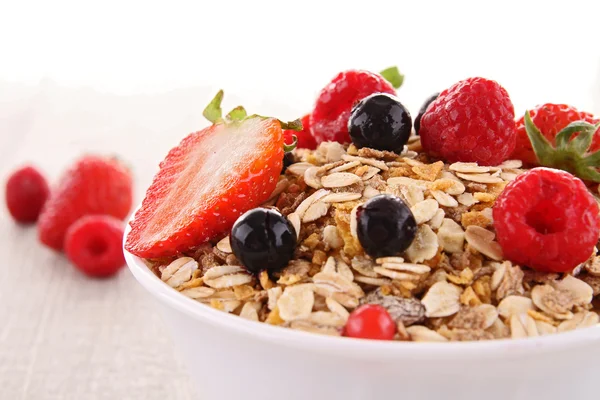 Cereals with berry fruit — Stock Photo, Image