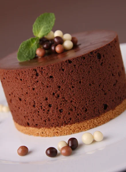 Pastel de mousse de chocolate — Foto de Stock