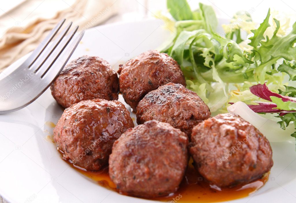 Grilled meatballs