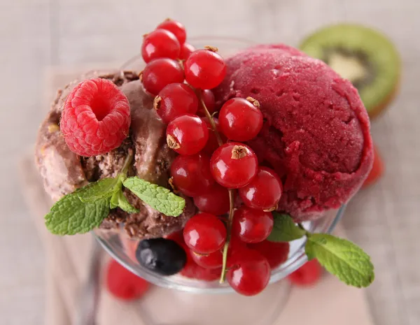 Dessert, ijs — Stockfoto