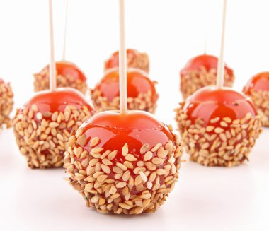 Cherry tomato like toffee apple clipart