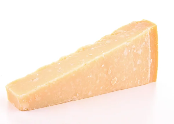 Geïsoleerde Parmezaanse kaas — Stockfoto