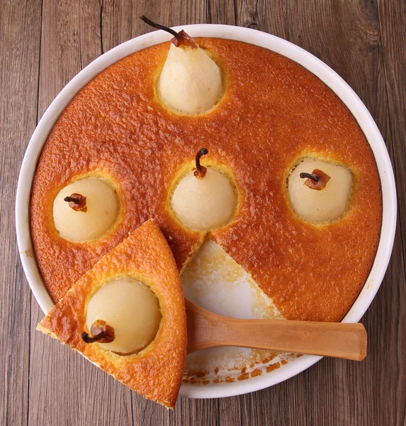 Päron tårta — Stockfoto