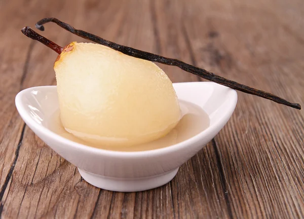 stock image Poached pear