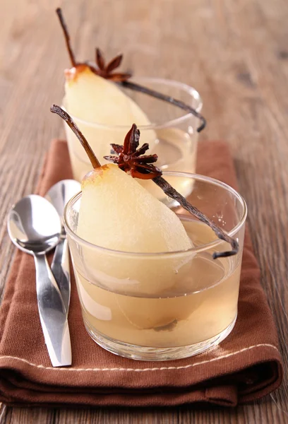 Poached pear — Stock Photo, Image