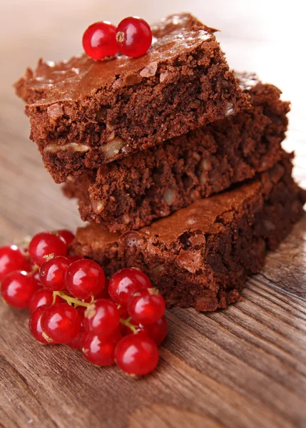 Brownies stapeln sich — Stockfoto