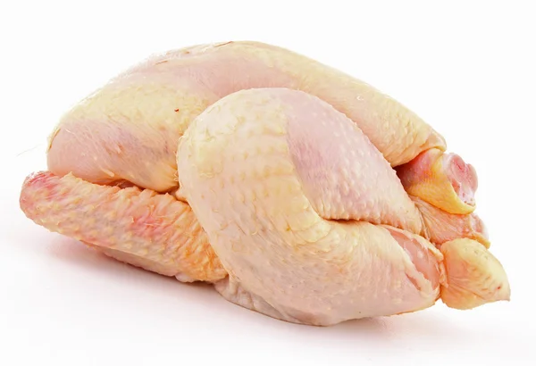 Odizolowany surowy kurczak — Zdjęcie stockowe