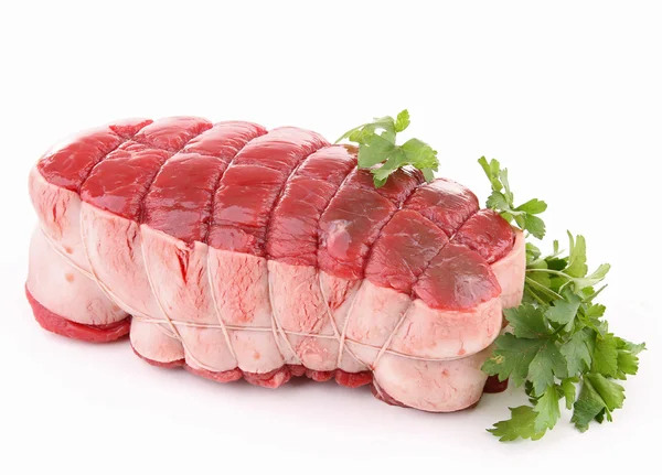 Carne de bovino assada isolada — Fotografia de Stock