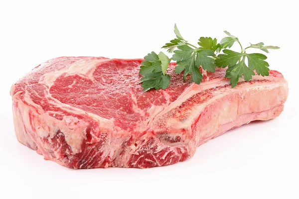 Carne di costola isolata — Foto Stock