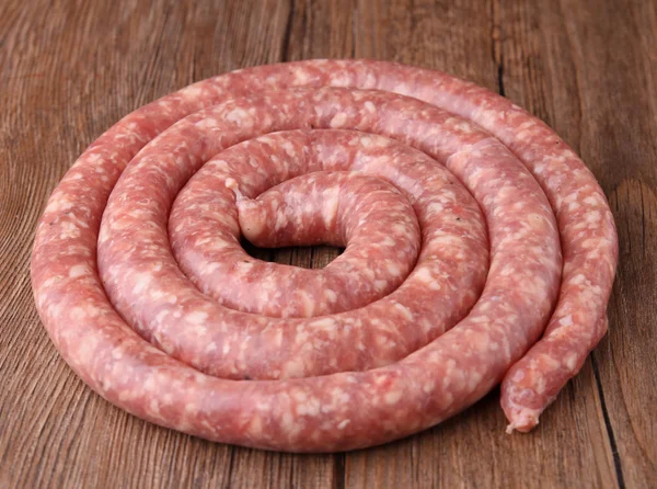 stock image Raw sausage