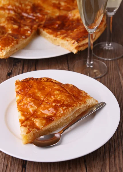 Stück vom Kuchen der Epiphanie — Stockfoto