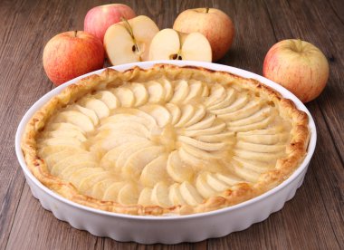 Delicious apple tart clipart