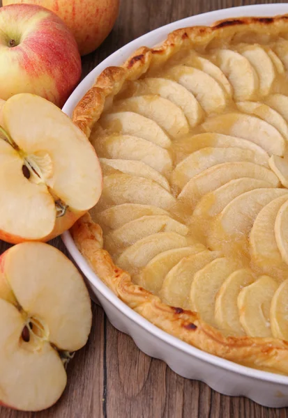 Torta de maçã e pastelaria — Fotografia de Stock