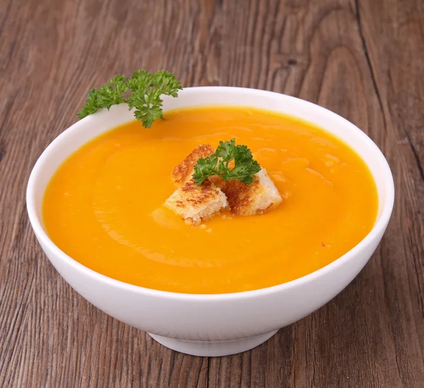 Zupa z dyni dla smakoszy — Zdjęcie stockowe