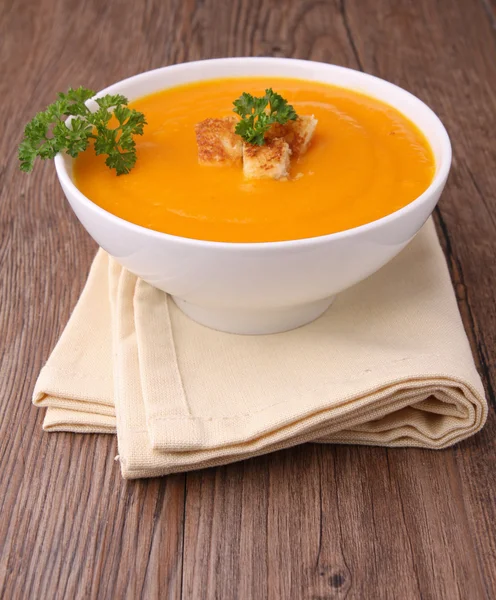 Gourmet pumpkin soup — Stock Photo, Image