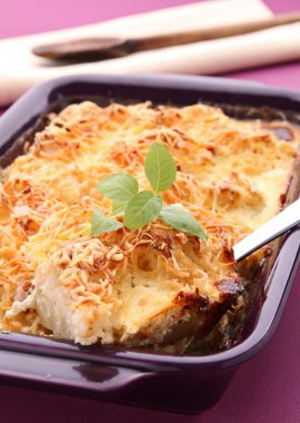 Cauliflower gratin clipart