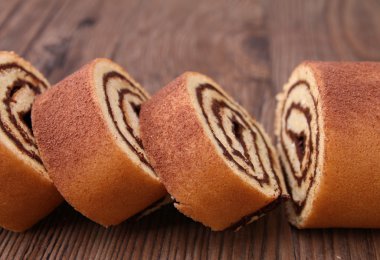 Chocolate swiss roll clipart