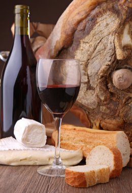 Wine and cheese clipart