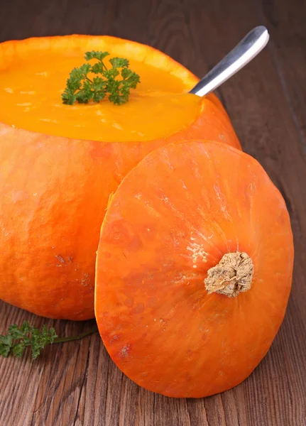 stock image Gourmet pumpkin soup