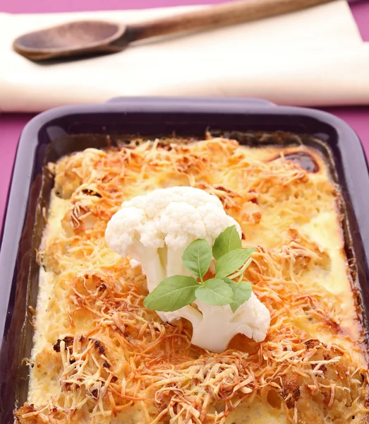 Delicious cauliflower gratin — Stock Photo, Image