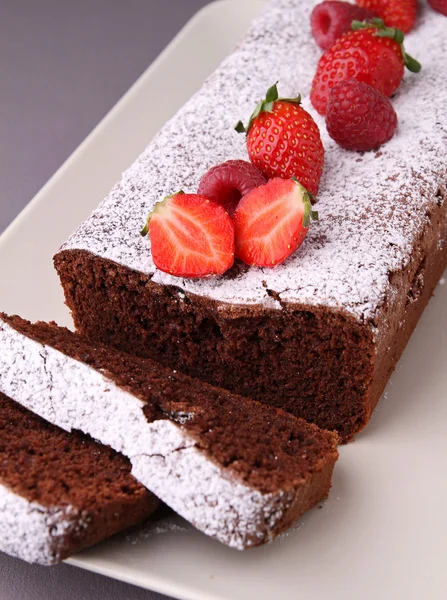Torta de chocolate — Fotografia de Stock