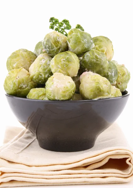 Brussels sprouts with cream — Stock Photo, Image