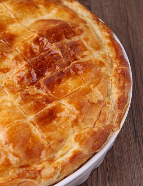 stock image Golden baked pie