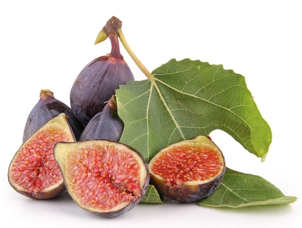 Isolated group of fig on white — Stock Photo, Image