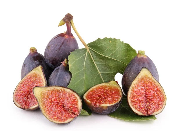 Isolated group of fig on white — Stock Photo, Image